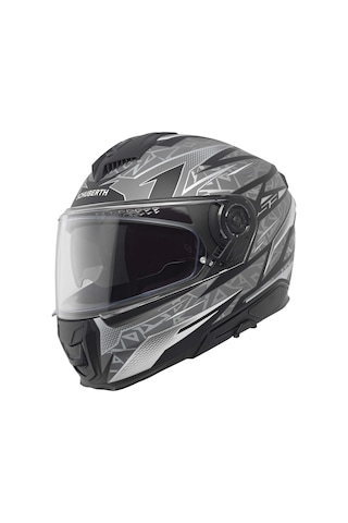 Schuberth S3 Kapalı Thunder Motosiklet Kaskı Grİ Siyah