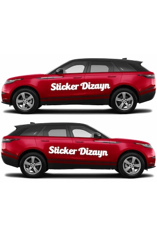 Kişiye Özel Yazı - 2 Adet Isim Soyisim Yazı - Araba - Oto - Araç -motosiklet - Karavan Sticker Etiket 02515 20 Cm