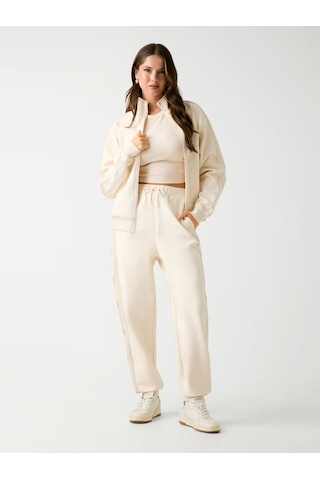 Guess V5bb23kcx22 Octavia Jogger Kadın Pantolon Beyaz