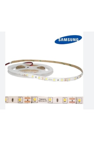 12 Volt 2835 Samsung 60 Led 3000 K Günışığı İç Mekan 5 Metre Şerit Led
