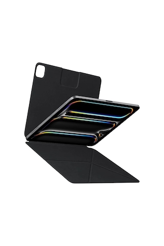 Apple Uyumlu iPad  Pro 11 2024 Pitaka Magez Falio 2 Kalem Bölmeli Standlı Kılıf Siyah