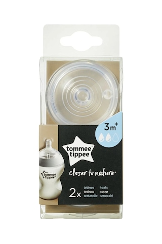 Tommee TiPPee Closer To Nature Biberon Emziği 2'Li 3+ Ay Orta