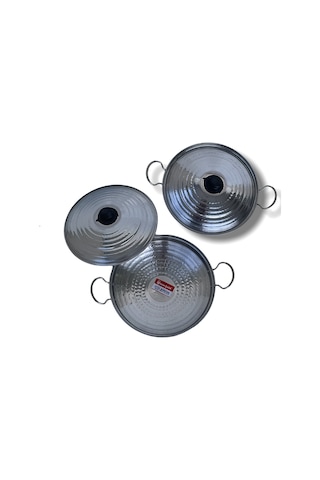 Yemek Pişirme Tavası Kapaklı 30 Cm'lik-79 Çelik