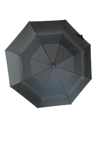 Lüx Tam Otomatik Şemsiye 120km/s Rüzgara Su Geçimez Kumaş Şemsiye Siyah