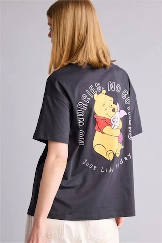 Defacto Dısney Wınnıe The Pooh Oversıze Bisiklet Yaka Baskılı Kısa Kollu Tişört H6820ax26smar191 Antrasit-ar191