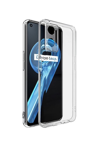 FitCase Oppo A96 Kılıf Kamera Korumalı Silikon Şeffaf Kapak