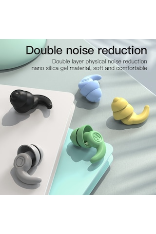 Xindoker Ses Yalıtımlı Ve Gürültü Önleyici Siyah Kulak Tıkacı - 3. Nesil Model