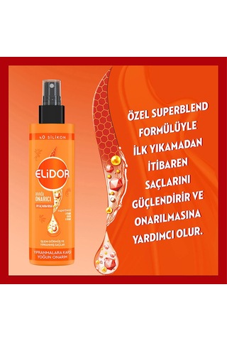 Elidor Sıvı Saç Bakım Kremi Anında Onarıcı 200 Ml X1 + 7/24 Kurtarıcı Bakım Kremi 240 Ml