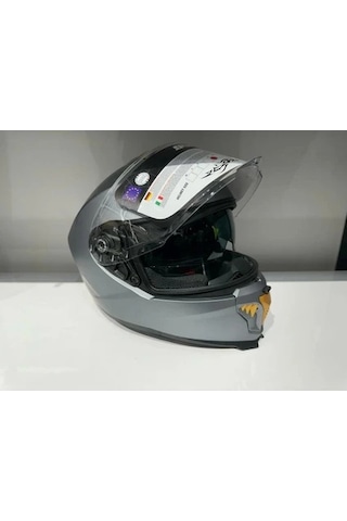 Sway Sw-865 Güneş Gözlüklü Motosiklet Kaskı Mat Gri
