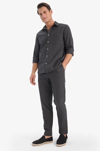 Defacto %100 Pamuk Slim Fit Keten Görünümlü Jogger Antrasit Erkek Pantolon D2671ax/ar9 Antrasit