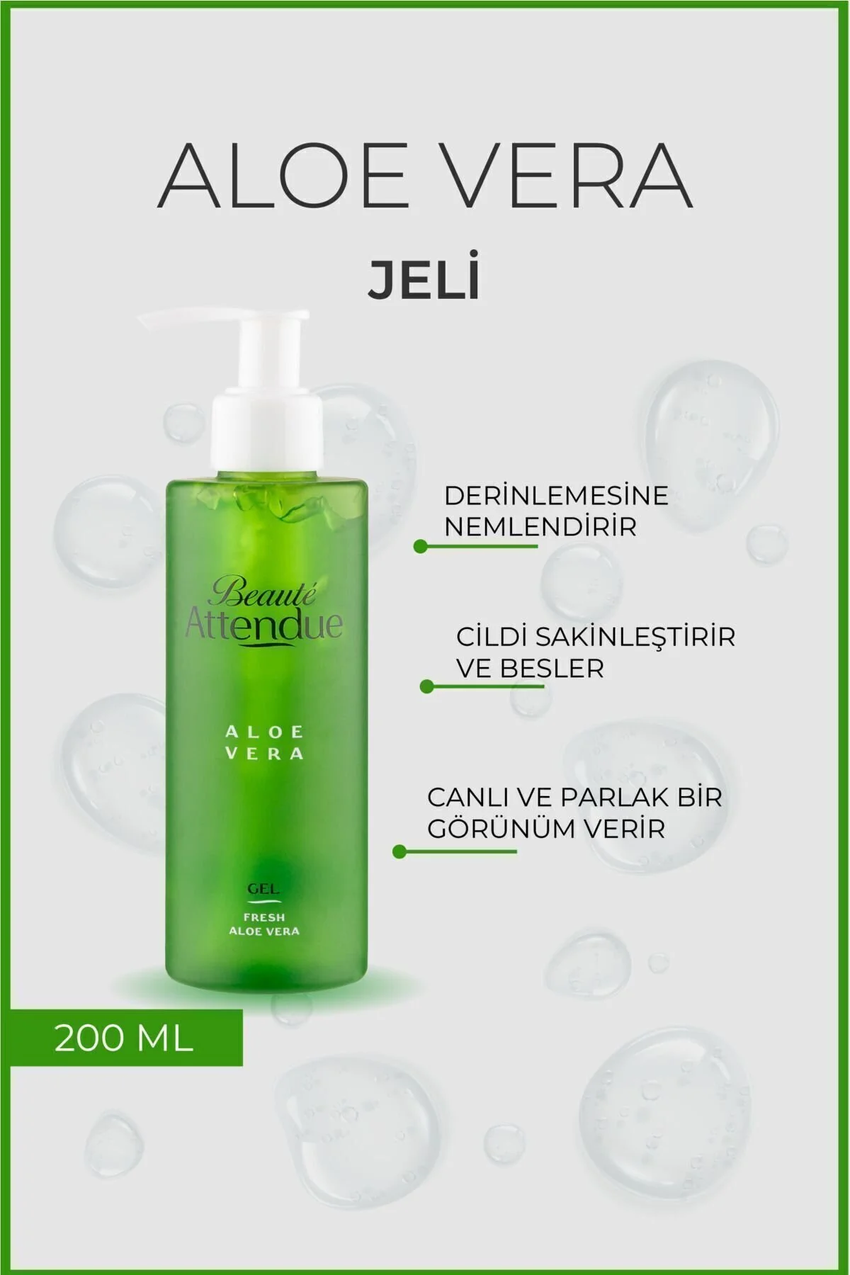 Beaute Attendue Ferahlatıcı Ve Besleyici Aloe Vera Jel