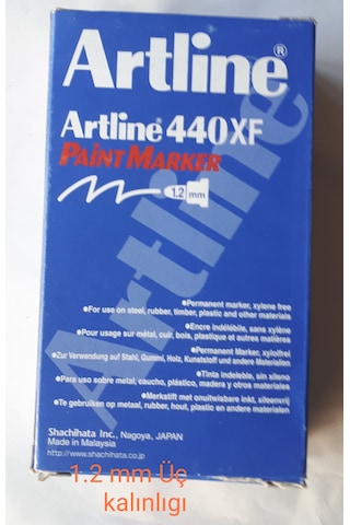Paint Marker / Metal Üzerine Yazan Kalem Beyaz 1.2 Mm 12 Adetli K Beyaz