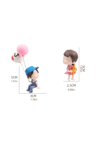 Sevimli Karikatür Çiftler, Araç İçi Sevimli Figürler, Biblo Hediyelik Oyuncak