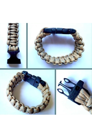 Omeniv Paracord Bileklik-Acil Durum Düdüğü 2in1 Outdoor Kamp Çok Renkli