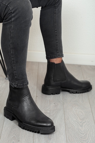 D111 Garantili Ürün Soğuk Geçirmez Ortopedik Erkek Kışlık Bot Siyah