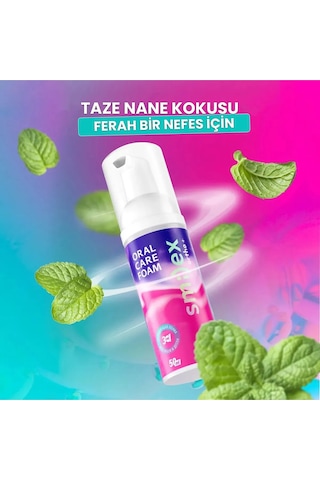 Splat Diş Ve Diş Telleri Için Beyazlatıcı Ağız Temizleme Köpüğü Nane Aromalı 3'ü 1 Arada 50 Ml