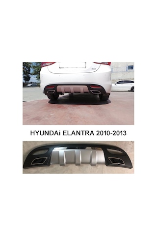 Autogp Hyundai Elantra Difüzör Arka Tampon Çift Çıkış Egzoz 2011 / 2013