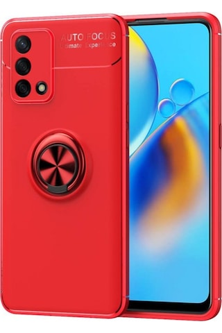 Oppo A74 Kilif Lens Yüzüklü Miknatisli Silikon Kapak 495615660