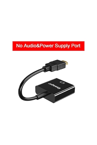 Essager Hdmı Uyumlu Vga Adaptör Kablosu 1080 P 3.5 Mm Jack Dönüştürücü Video Aux Ses Hdmı Uyumlu Vga Splitter Dizüstü Bilgisayar İçin