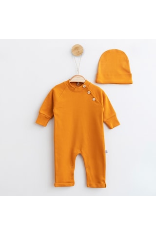 Wera Baby Reglan Kollu Tulum Yenidoğan 2 'li Set Hardal