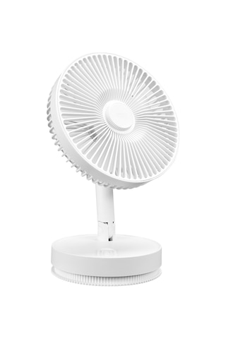 Everest Efn-600, Beyaz, 4 Kademeli Hız, Masaüstü Kullanım, Taşınabilir, Dahili 2000mah Bataryalı, Usb Şarj Girişli, Kumandalı, Vantilatör