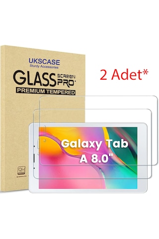 Samsung Uyumlu Galaxy Tab A 8.0'' 2019 T290 T295 Temperli Cam Ekran Koruyucu 2 Adet
