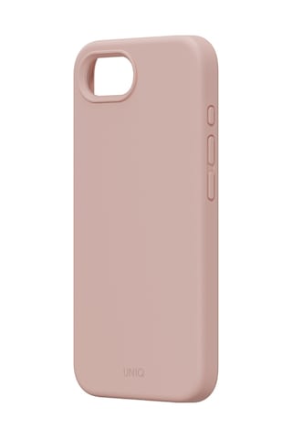 Apple iPhone Uyumlu 17e / 16e Kılıf Lino Serisi Magsafe Özellik Sıvı Silikon Parmak İzi Tutmayan Koruyucu Kapak Pembe