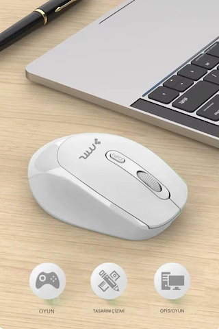 Bluetooth Şarj Edilebilir Kablosuz Ve Çift Mod Sessiz Mouse 800 - 1200 - 1400 Dpı Mt8122 Diğer