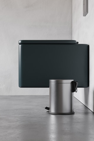 Paslanmaz Çelik Çöp Kovası-5 Litre Pedal & Amortisör Ve İç Kovalı Krom