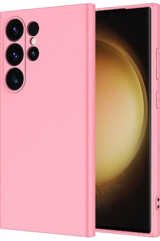 Galaxy Uyumlu S24 Ultra Kılıf Lansman Tasarım İç Yüzeyi Kadife Silikon