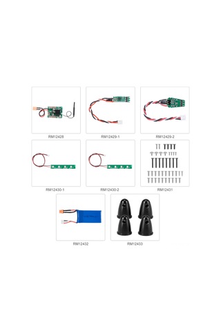 Reedark Xk X450 Rc Uçak İçin Yerine Konulabilir Motor - 7.4v 2000kv Güçlü Tork, Metal Gövde, Spiral Kapağıyla Dahil