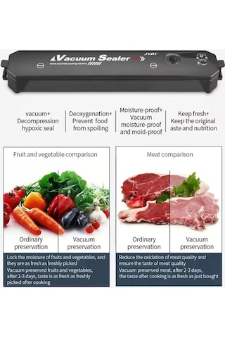 Tongxida Portatif Ev Tipi Ekonomik Vakum Makinesi: Hediye Vakum Poşeti Siyah