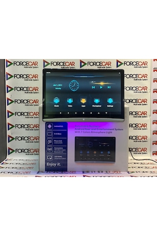 Her Araca Uyumlu Android 10.6 İnç Ambiyanslı Portatif Başlık