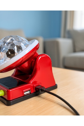 Güneş Enerjili Led Disco Lamba Şarjlı Rgb Parti Ve Dekoratif Aydınlatma Lambası 0