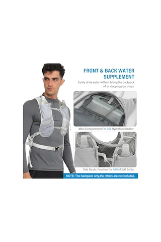 Neevoyu Spor Sırt Çantası Dağcılık Koşu Bisiklet Polyester 12l Siyah 76-150cm Göğüs Ölçüsü Çok Renkli