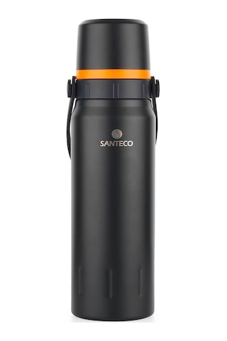 Schafer Santeco Çelik Termos 1200 Ml Siyah