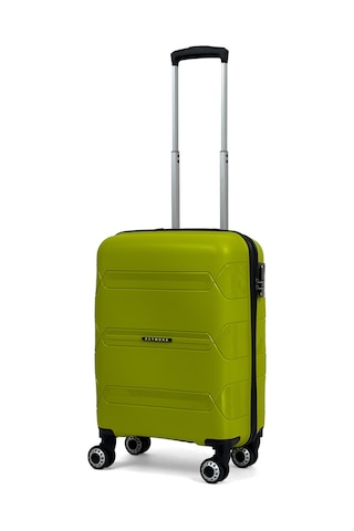 Lucas Polipropilen Kırılmaz Valiz, Kabin Boy Neon Yeşil