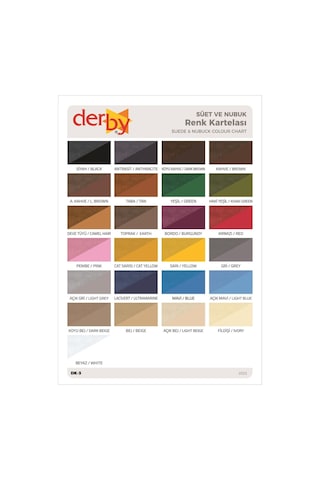 Derby Siyah Süet & Nubuk Deri Boyası 250 Ml / Süet Nubuk Ayakkabı Boyası
