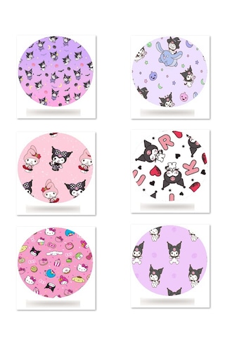 Dexcom Freestyle Libre Sibionics Sinocare Medtronic Sensör Koruyucu Bant 12'li Paket / Kitty Kuromi