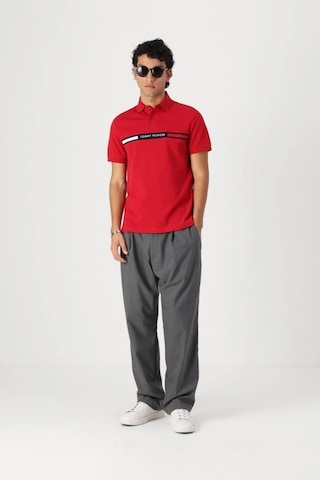 Tommy Hilfiger Erkek Kırmızı Polo Yaka T-shirt Kirmizi Kırmızı