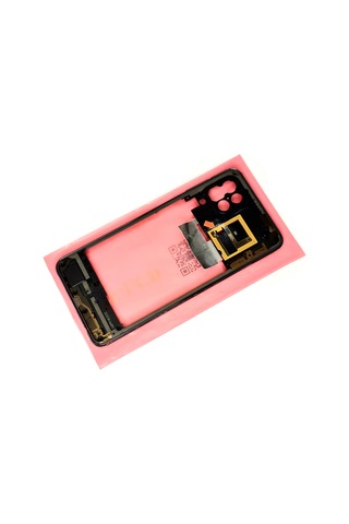 Tkgz Samsung Uyumlu Galaxy M32 Full Kasa Arka Kapak Batarya Kapağı - Siyah Çok Renkli