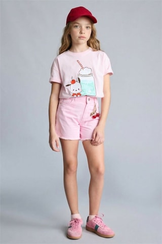 Defacto Gabardin Şort Kız Çocuk H1514a826hspn343 Pembe-pn343