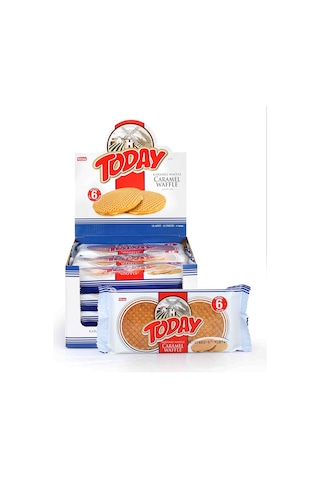 Today Caramel Waffle 132 Gr. 12 Adet (1 Kutu)