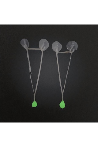 Karanlıkta Parlayan Fosforlu Kolye Metal Zincirli 2 Adet