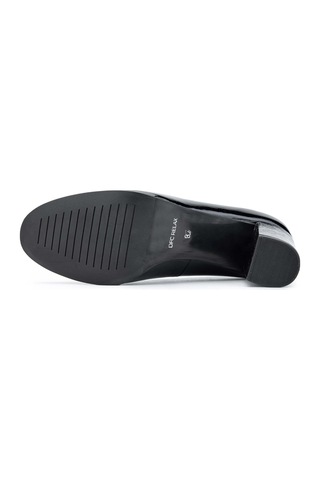 Relax Anatomic Kadın Hakiki Deri Siyah Rugan Comfort Ayakkabı 611 H60001-03 Bn Ayk Y24 Vernıce Black Siyah
