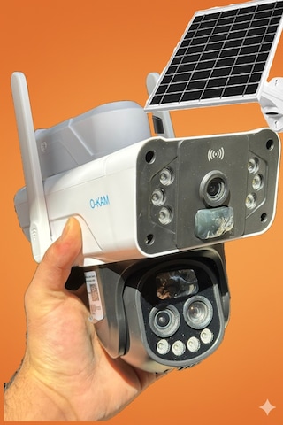 Okam Pro 3950 Solar 4g Ve Esım 15mp 3 Lens 10x Zoom Güneş Enerjil
