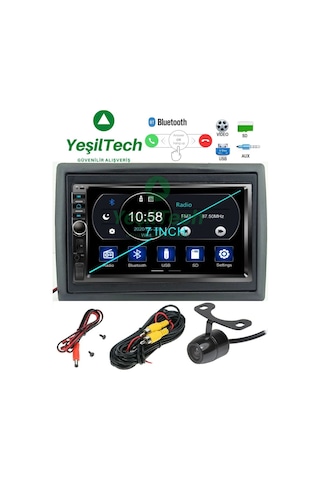 Exvol Renault Megane 2 Uyumlu 7 İnch Double Teyp Bluetoth Usb