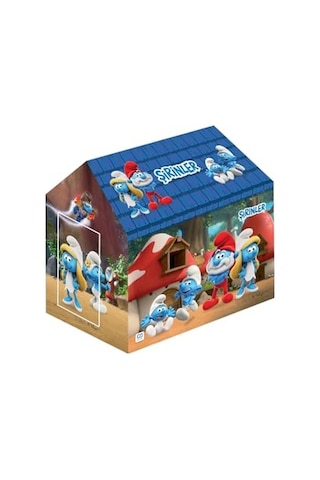 Şirinler - Smurfs Temalı Lisanslı Kaliteli Kumaşlı 2 Kişilik Kolay Kurulum Eğlenceli Çocuk Oyun Çadırı Açık Mavi