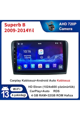Superb B 2009-2014yıl Android 4gb Ram 32gb Rom Carplay Multimedya