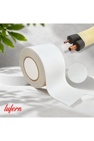Yüksek Dayanımlı Klima Boru İzolasyon Sargı Bandı Su Geçirmez Pvc Uv Esnek Yapı 50 Mm 18 Metre